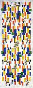Theo van Doesburg Colour design for a chimney oil painting on canvas